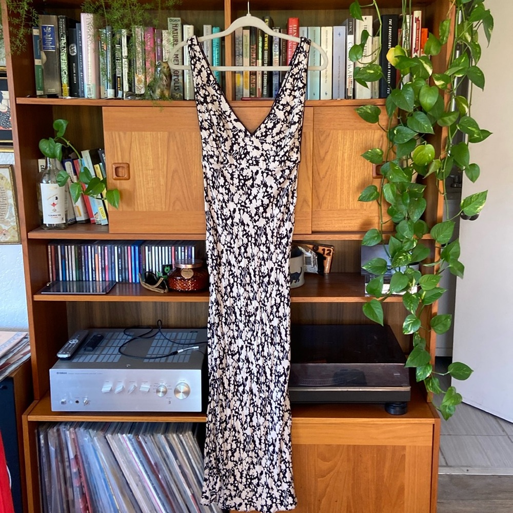 Free People Black and White Maxi Dress